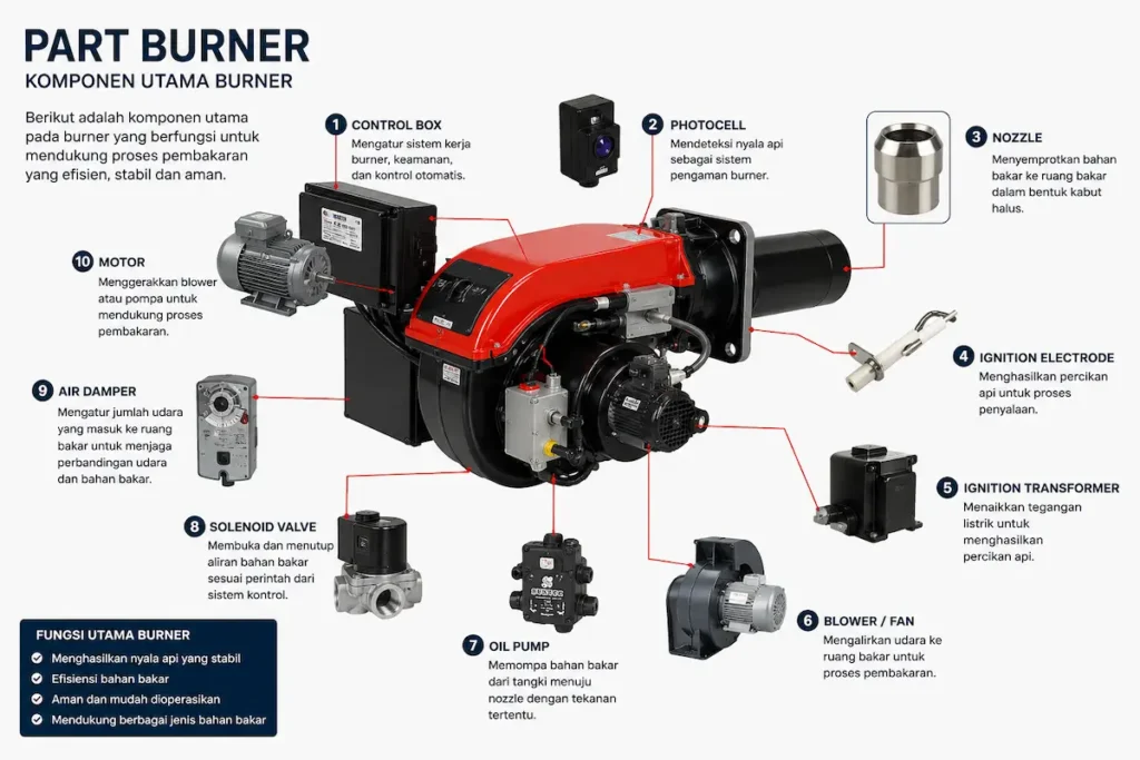 BEJO PART BURNER PT INDIRA MITRA BOILER
