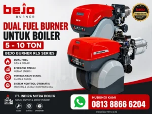 burner boiler 10 ton dual fuel