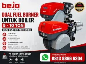 Harga burner-dual-fuel boiler 17 ton