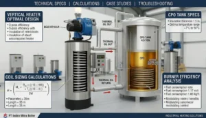 ini gambar thermal oil heater 100.000Kcal dan tanki CPO 4.5ton