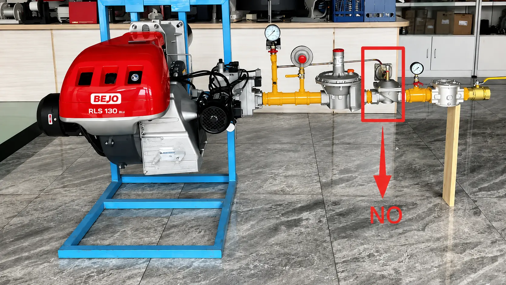 BEJO BURNER RLS130 BLU Dual Fuel Burner Diesel Oil & Gas