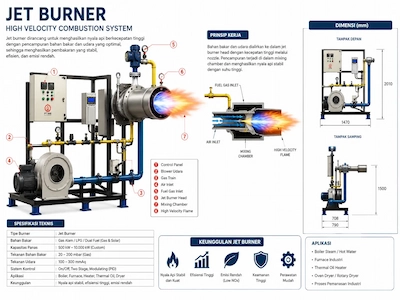 High Temperature Furnace Process - BEJO Burner Series untuk Furnace Industries by pt indira mitra boiler